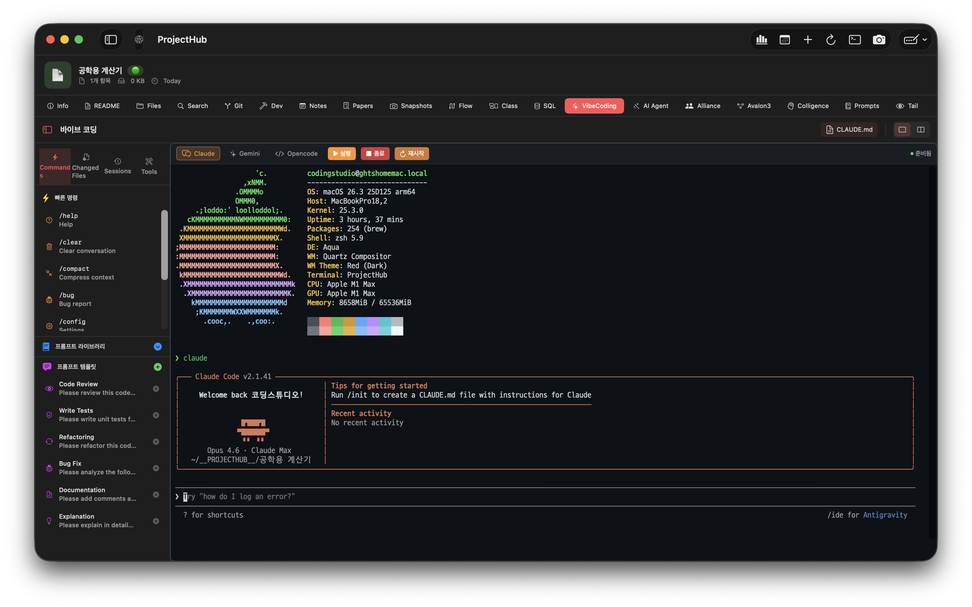 Vibe Coding 터미널